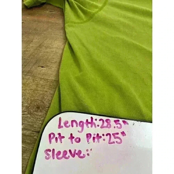 Patagonia Men's Quarter Zip Short Sleeve Polo Shirt Green Stretch L Outdoor - Picture 9 of 13